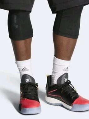 Adidas TMAC Millennium Basketball Shoes US 12 Male  Core Black Shock Red EE3730